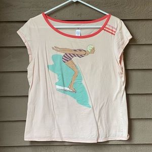Diving Girl Graphic Tee